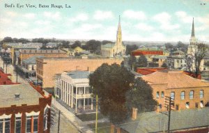 Baton Rouge  Louisiana Bird's Eye View, Color Lithograph Vintage Postcard U16416