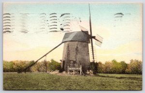 1937 The Oldest Windmill On Cape Cod West Yarmouth Massachusetts Posted Postcard