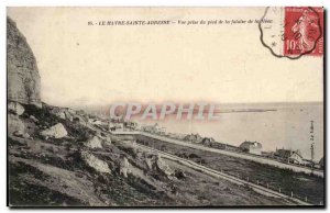 Le Havre Sainte Adresse - Foot taking view of falaise- Old Postcard