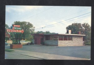 BARDSTOWN KENTUCKY JONES KENTUCKY HOME RESTAURANT OLD CARS ADVERTISING POSTCARD