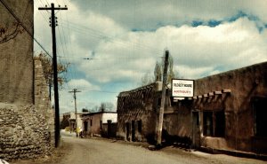 USA Oldest House In The USA Santa Fe New Mexico Chrome Postcard 08.65