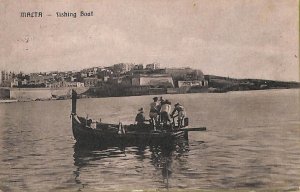 ac0196 - Postcards VINTAGE POSTCARD - MALTA - 1916 - Fishing boat-