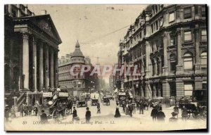 Old Postcard London Cheapside Looking West