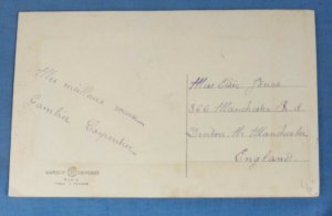 WW1 EMBROIDERED SILK POSTCARD BONNE ANNEE   D1