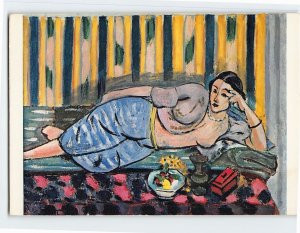 Postcard Odalisque au coffret rouge By Matisse, Musée Matisse, Nice, France