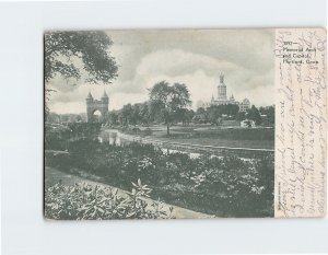 Postcard Memorial Arch and Capitol, Hartford, Connecticut