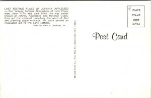 Postcard~Johnny Appleseed~John Chapman~Grave~Fort Wayne, Indiana~A16