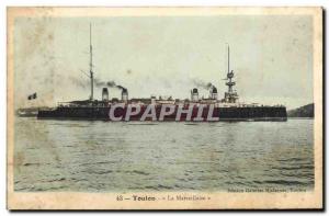 Old Postcard Bateau Toulon La Marseillaise