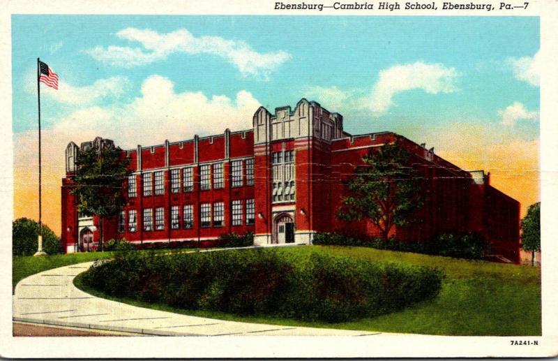 Ebensburg-Cambria High School Ebensburg Pennsylvania Curteich