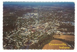 IN - Connersville. Aerial View looking North  (continental size)