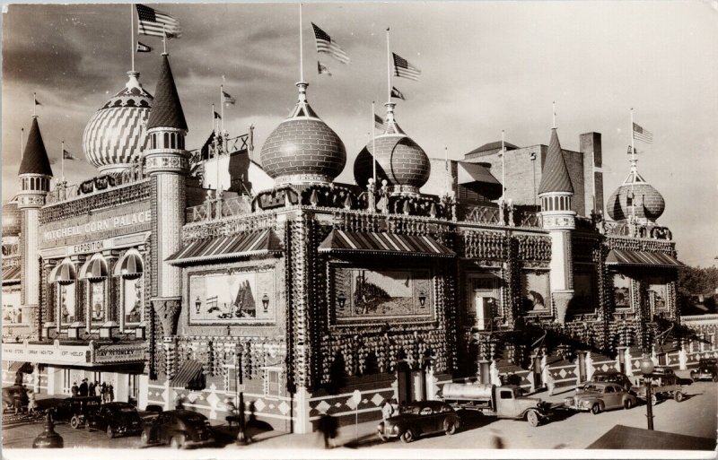 Mitchell Corn Palace Exposition Sd South Dakota Unused Real Photo Postcard G50