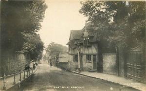 c1920 Ashford Kent UK East Hill Street View Bicycle Coopers RPPC Real Photo