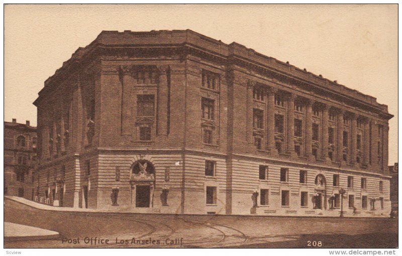 LOS ANGELES, California, 1900-1910's; Post Office