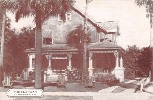 St. Augustine Florida The Floridian Guest Home, B/W Photo Print Vintage PC U9942