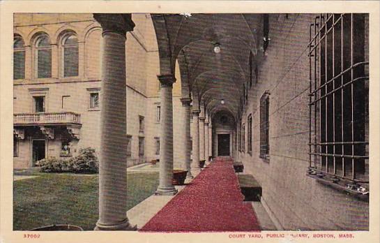 Court Yard Public Library Boston Massachusetts