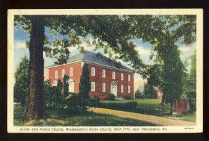 Alexandria, Virginia/VA Postcard, Old Pohick Church, Washington's Home Church