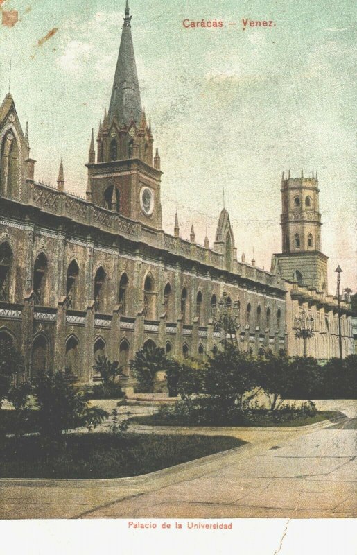 Venezuela Caracas Yenez Palacio de la Universidad Vintage Postcard 04.17 