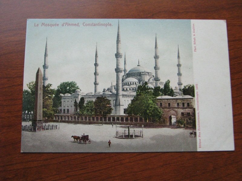 Turkey Postcard 1900-06 UDB Unused Constantinople Mosque d'Ahmed