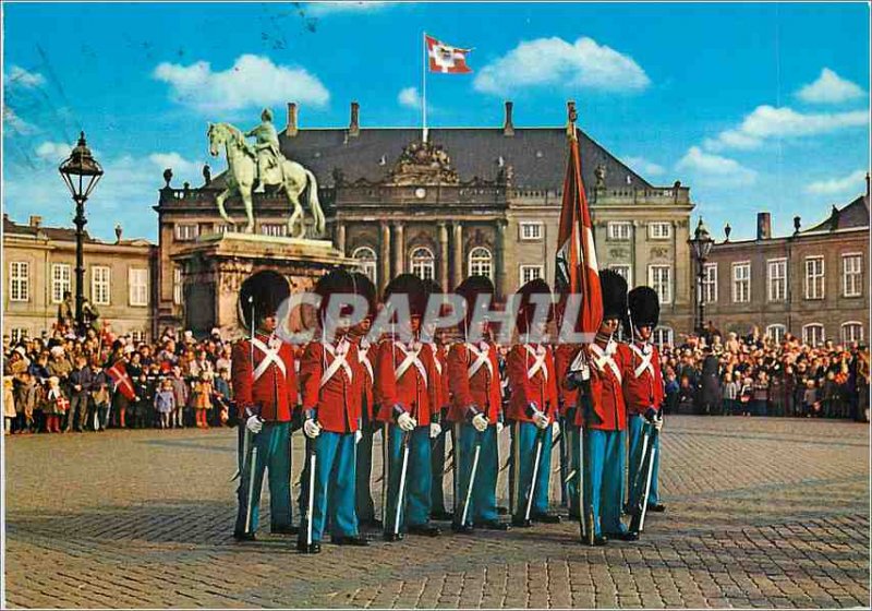 Postcard Modern Copenhagen Releve of the Guard Corps Army