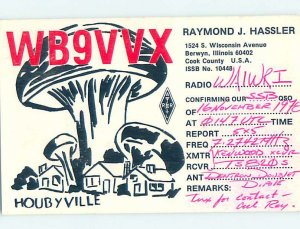 Pre-1980 RADIO CARD - CB HAM OR QSL Berwyn Illinois IL AH2550