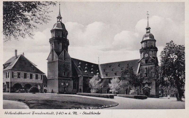 Germany Freudenstadt im Schwarzwald Stadtkirche 1953 Photo