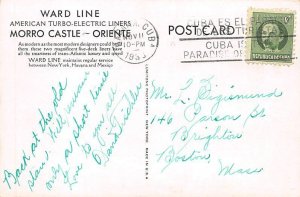 SS Morro Castle Ward Line 1933 