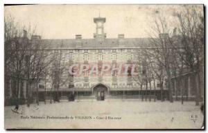 Old Postcard Vierzon Court & # 39Honneur professional National School