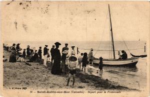 CPA St-AUBIN-sur-MER - Départ pour la Promenade (516152) 