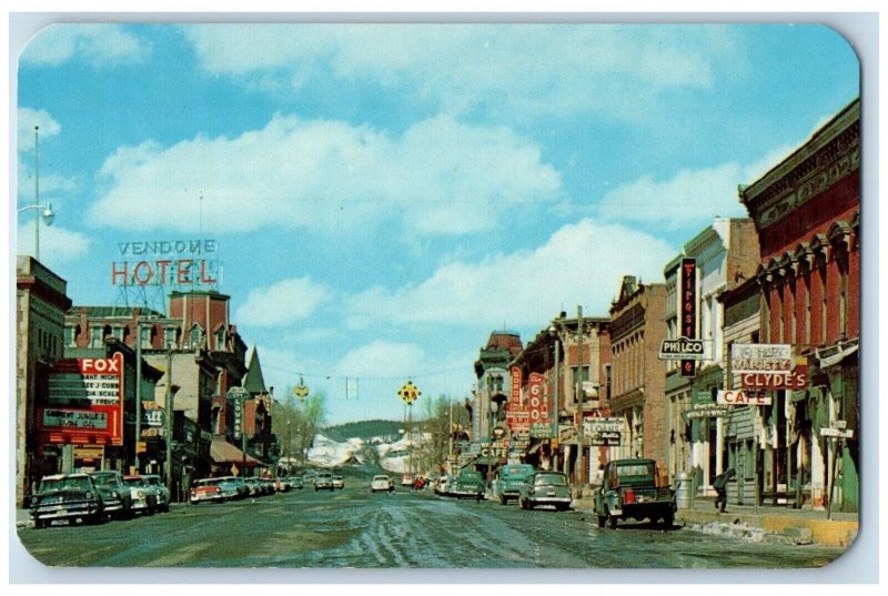 c1960 Harrison Ave Looking North Leadville Colorado CO Vintage Antique Postcard
