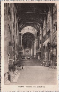 Italy Parma Interno della Cattedrale Vintage Postcard C051