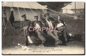 Postcard Old English soldiers Army Braves