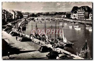 Modern Postcard La Baule harbor