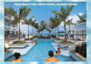 Cayman Islands, BWI Caribbean  HYATT TOWERS HOTEL~7 Mile Beach POOL 4X6 Postcard