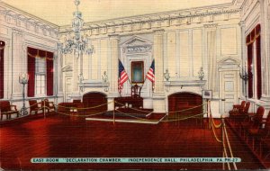 Pennsylvania Philadelphia Independence Hall East Room Declaration Chammber 1953