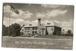 RPPC Postcard Emily Jewell Clark School Building Starr Commonwealth  Albion MI