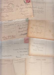 Picture Postcards Early Panel Cards by C W Faulkner London Artist painted x 9