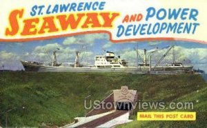 Eisenhower Lock Tunnel - Massena, New York NY Postcard