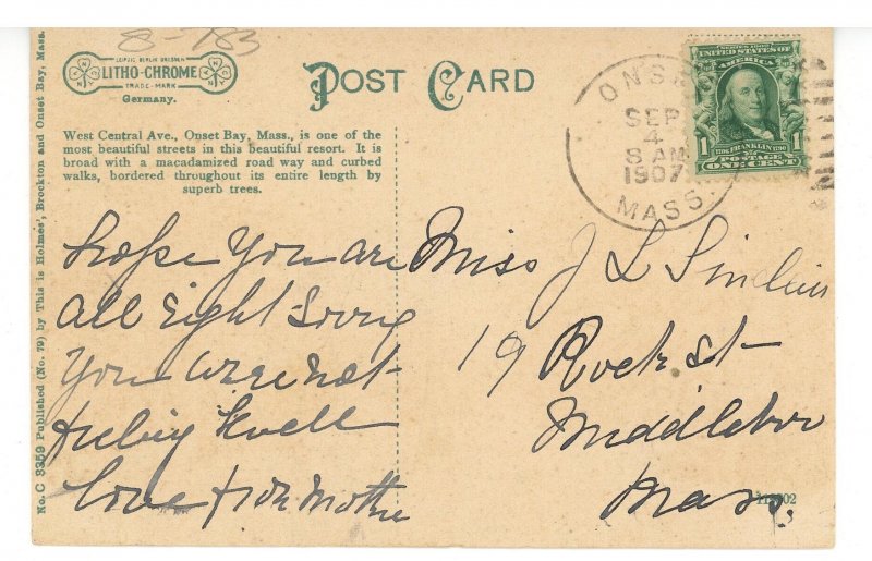 MA - Onset. West Central Avenue