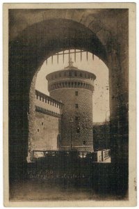 Postcard Italy 1924 Milan Castello Sforzesco Sforza Castle