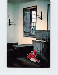 Postcard Chapel Interior, Stair Island, Rye, New Hampshire