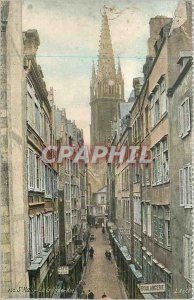 Old Postcard St Malo La Grande Rue