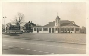 GILBERT'S DINNERS RESTAURANT VINTAGE REAL PHOTO POSTCARD