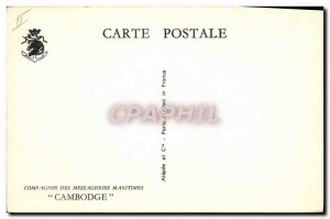 Old Postcard Boat Company Messageries Maritimes Cambodia