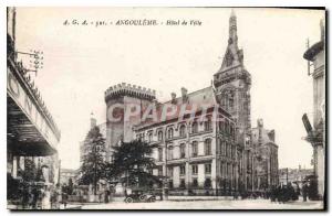 Postcard Old Angouleme Hotel de Ville