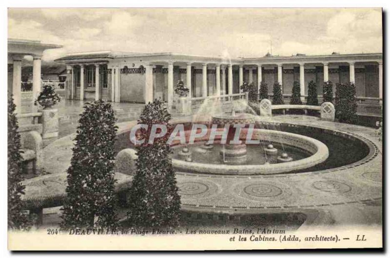 Old Postcard Deauville Beach Fleurie The new suite atrium and cabins