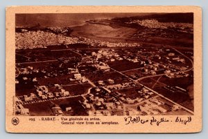 General Aerial View of RABAT Unposted Vintage Postcard A266