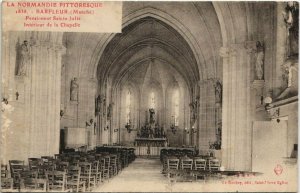 CPA BARFLEUR - Pensionnat Ste-Julie interieur de la Chapelle (149753)