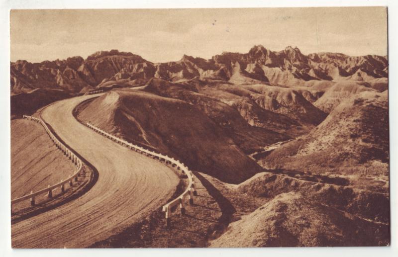 P427 JL 1941 postcard dillon pass south dakota