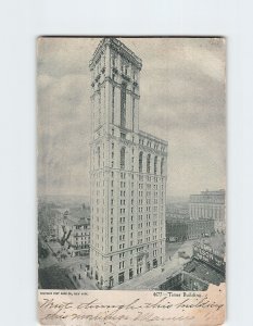 Postcard Times Building, New York City, New York