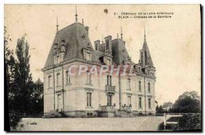 Old Postcard Loire Castles Inner Blain Chateau de la Barriere